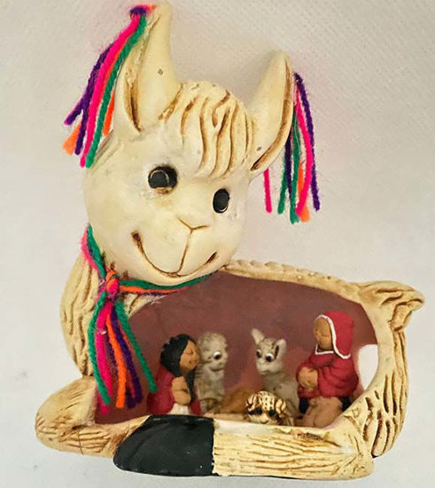 Picture of Magical Lama Nativity Scene.
