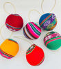 Picture of Christmas Ornaments.Ethnic Balls.