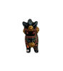 Handmade black and gold terracotta horse figurine, representing Peruvian cultural pride and strength, crafted by local artisans.