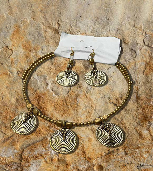 Picture of Handcrafted Dhokra Art Necklace and Earrings Set