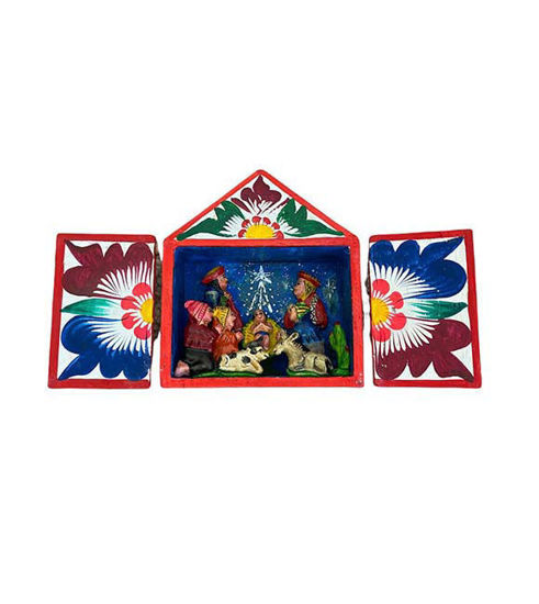 Picture of Retablo Nativity Scene.