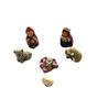 Picture of Tiny Handmade Nativity Scene (7 Piece) – Peruvian Mini Holy Family Christmas Ornament Set