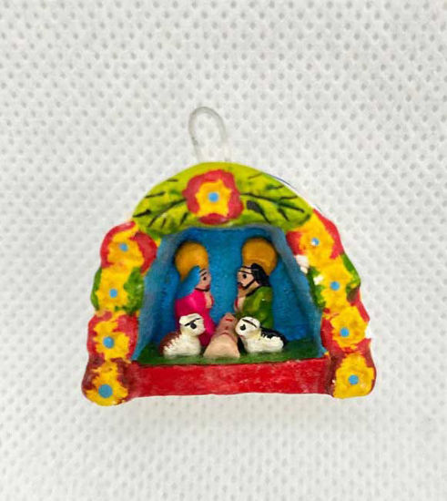 Picture of Tiny Nativity Scene.Christmas Tree Ornament.