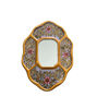Picture of Handcrafted Cuzco-Style Peruvian Mirror | 6" Rectangle Silver Leaf Vintage Decor