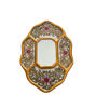 Picture of Handcrafted Cuzco-Style Peruvian Mirror | 6" Rectangle Silver Leaf Vintage Decor