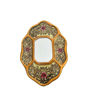 Picture of Handcrafted Cuzco-Style Peruvian Mirror | 6" Rectangle Silver Leaf Vintage Decor