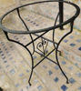 Picture of All White Handmade Outdoor Coffee Table – Intricate Moroccan Mosaic Bistro Table