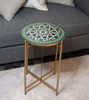 Picture of Accent Mosaic Table - Custom Your Height and Colors - Mid Century Modern Patio Table - Handmade Coffee Table For Outdoor & Indoor