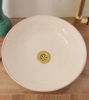 Picture of 14" Round Wash Basin Sink - Handcrafted Ceramic Bathroom Sink - Bathroom Rose Gold Vessel - 2 Days Shipping Clearance