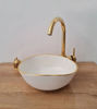 Picture of 14 Karat Gold Luxury Bathroom Oval Sink - Custom 10"x12" Bathroom Vessel Sink