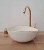 Picture of 14 Karat Gold Luxury Bathroom Oval Sink - Custom 10"x12" Bathroom Vessel Sink