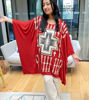 Picture of Native American Printed Kaftan Top Artisan Made Bohemian Kaftan for Women Native American Art- Powwow