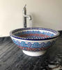 Picture of CUSTOMIZABLE Ceramic Vessel & Drop In Sink, Bathroom Ceramic Bowl Sink - Handmade Countertop Basin