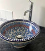 Picture of CUSTOMIZABLE Ceramic Vessel & Drop In Sink, Bathroom Ceramic Bowl Sink - Handmade Countertop Basin