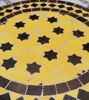 Picture of Brown And Yellow Handmade Mosaic Table, Outdoor & Indoor Coffee Table