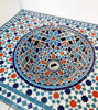 Picture of CUSTOM ORDER for Margaret - Ceramic & Mosaic Wall Mounted Sink 35" × 23"