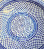 Picture of CUSTOMIZABLE 14" Ceramic Serving Plate - Decorative Wall Hanging, Wall Mount Ceramic Plate - Handmade Blue Plate GIFT