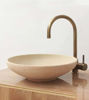 Picture of Custom Made Patina Raw Clay Handcrafted Bathroom Vessel Sink - Vanity Sink