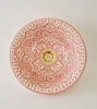 Picture of CUSTOM - Pink Bathroom Sink with brass rim and base for Lois - 40cm diameter 11cm high