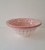 Picture of CUSTOM - Pink Bathroom Sink with brass rim and base for Lois - 40cm diameter 11cm high