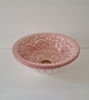 Picture of CUSTOM - Pink Bathroom Sink with brass rim and base for Lois - 40cm diameter 11cm high