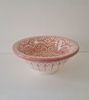 Picture of CUSTOM - Pink Bathroom Sink with brass rim and base for Lois - 40cm diameter 11cm high