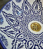 Picture of CUSTOMIZABLE Blue & White Ceramic Vessel / Drop In Sink, Bathroom Ceramic Sink Bowl, HandPainted Ceramic Basin, Countertop Vessel sink