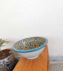Picture of Customizable Hand-Painted Ceramic Vessel/Drop-In Sink – Moroccan Artisan Bathroom Basin