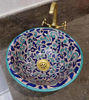 Picture of Customizable Hand-Painted Ceramic Vessel Sink for Bathroom Improvement and Remodeling