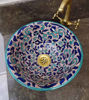 Picture of Customizable Hand-Painted Ceramic Vessel Sink for Bathroom Improvement and Remodeling