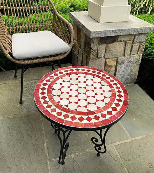 Picture of CUSTOMIZABLE Mosaic Table - Crafts Mosaic Table - Mosaic Table Art - Mid Century Mosaic Table - Handmade Coffee Table For Outdoor & Indoor