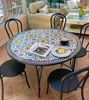 Picture of Customizable Moroccan Mosaic Table – Mid Century Coffee Table for Indoor & Outdoor Use
