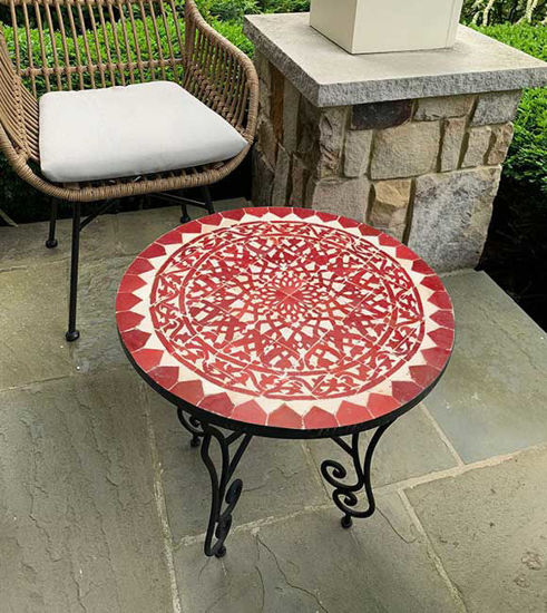 Picture of CUSTOMIZABLE Mosaic Table - Crafts Mosaic Table - Mosaic Table Art - Mid Century Mosaic Table - Handmade Coffee Table For Outdoor & Indoor