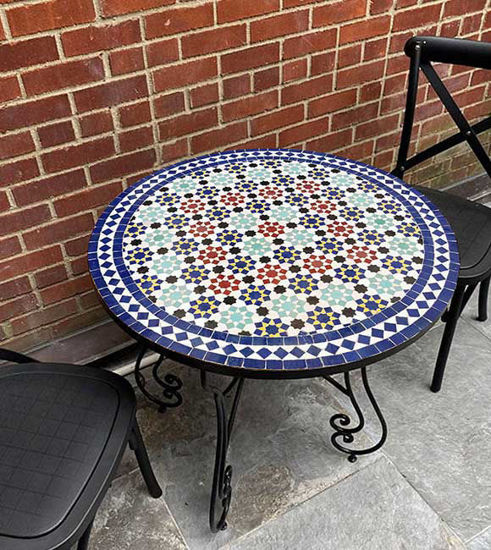 Picture of CUSTOMIZABLE Mosaic Table - Crafts Mosaic Table - Mosaic Table Art - Mid Century Mosaic Table - Handmade Coffee Table For Outdoor & Indoor