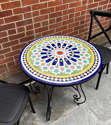 Picture of CUSTOMIZABLE Mosaic Table - Crafts Mosaic Table - Mosaic Table Art - Mid Century Mosaic Table - Handmade Coffee Table For Outdoor & Indoor