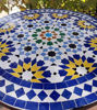 Picture of Customizable Moroccan Mosaic Coffee Table – Handmade Zellige Tile Table for Patio or Living Room