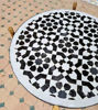 Picture of CUSTOMIZABLE Mosaic Table - Crafts Mosaic Table - Black and White Mid Century Mosaic Table - Handmade Coffee Table For Outdoor & Indoor