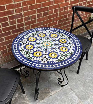 Picture of CUSTOMIZABLE Mosaic Table - Crafts Mosaic Table - Mosaic Table Art - Mid Century Mosaic Table - Handmade Coffee Table For Outdoor & Indoor