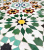 Picture of Customizable Round Moroccan Mosaic Table – Handmade Zellige Tile Art | Mid-Century Outdoor & Indoor Coffee Table
