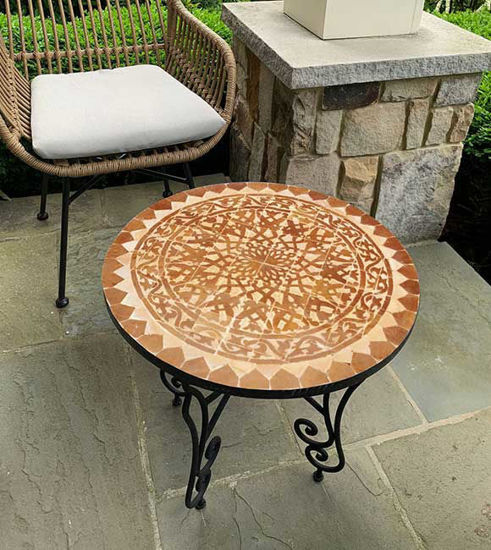 Picture of CUSTOMIZABLE Mosaic Table - Crafts Mosaic Table - Mosaic Table Art - Mid Century Mosaic Table - Handmade Coffee Table For Outdoor & Indoor