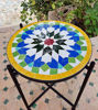 Picture of CUSTOMIZABLE Mosaic Table - Crafts Mosaic Table - Moorish star Mid Century Mosaic Table - Handmade Coffee Table For Outdoor & Indoor