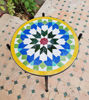 Picture of CUSTOMIZABLE Mosaic Table - Crafts Mosaic Table - Moorish star Mid Century Mosaic Table - Handmade Coffee Table For Outdoor & Indoor