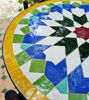 Picture of Customizable Moorish Star Mosaic Coffee Table – Handmade Mid-Century Outdoor/Indoor Decor