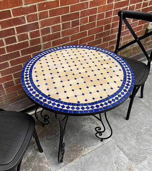 Picture of CUSTOMIZABLE Mosaic Table - Crafts Mosaic Table - Mosaic Table Art - Mid Century Mosaic Table - Handmade Coffee Table For Outdoor & Indoor