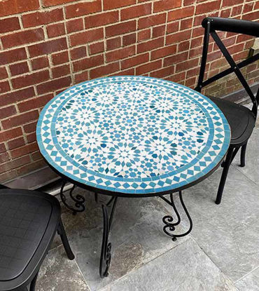 Picture of CUSTOMIZABLE Mosaic Table - Crafts Mosaic Table - Mosaic Table Art - Mid Century Mosaic Table - Handmade Coffee Table For Outdoor & Indoor