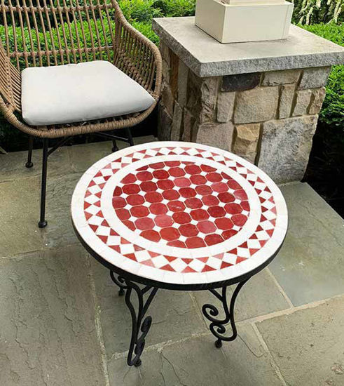 Picture of CUSTOMIZABLE Mosaic Table - Crafts Mosaic Table - Mosaic Table Art - Mid Century Mosaic Table - Handmade Coffee Table For Outdoor & Indoor