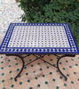 Picture of CUSTOMIZABLE Low Rectangular Mosaic Table - Crafts Mosaic Table - Mosaic Art - Mid Century Zellije Table - Handmade For Outdoor & Indoor