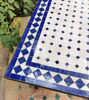 Picture of Customizable Low Rectangular Moroccan Mosaic Table – Handmade Mid-Century Zellige Coffee Table – Indoor & Outdoor Tile Art Table