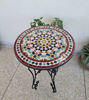 Picture of Handcrafted Mosaic Table - Mid Century Modern Mosaic Table Art