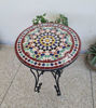 Picture of Handcrafted Mosaic Table - Mid Century Modern Mosaic Table Art